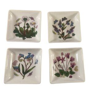 Portmeirion Botanic Garden Susan Williams Ellis Mini Square Dishes Set Of 4